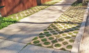 Concreto permeável decorativo