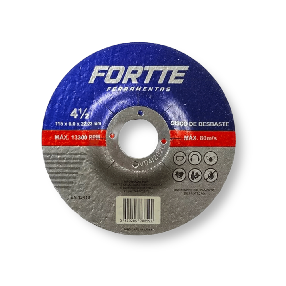 Disco de Desbaste 115x60x22.2mm - Fortte