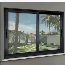 Vitro L25 - 2 Folhas Moveis 150x 120, alumínio preto sem grade
