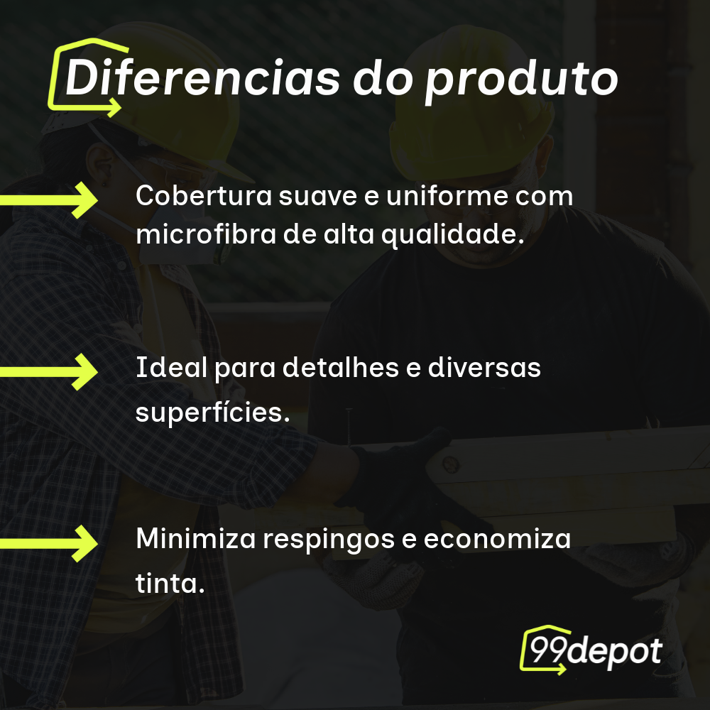 Rolo de Microfibra Plus sem Cabo 18x230mm (sem cabo) - Castor