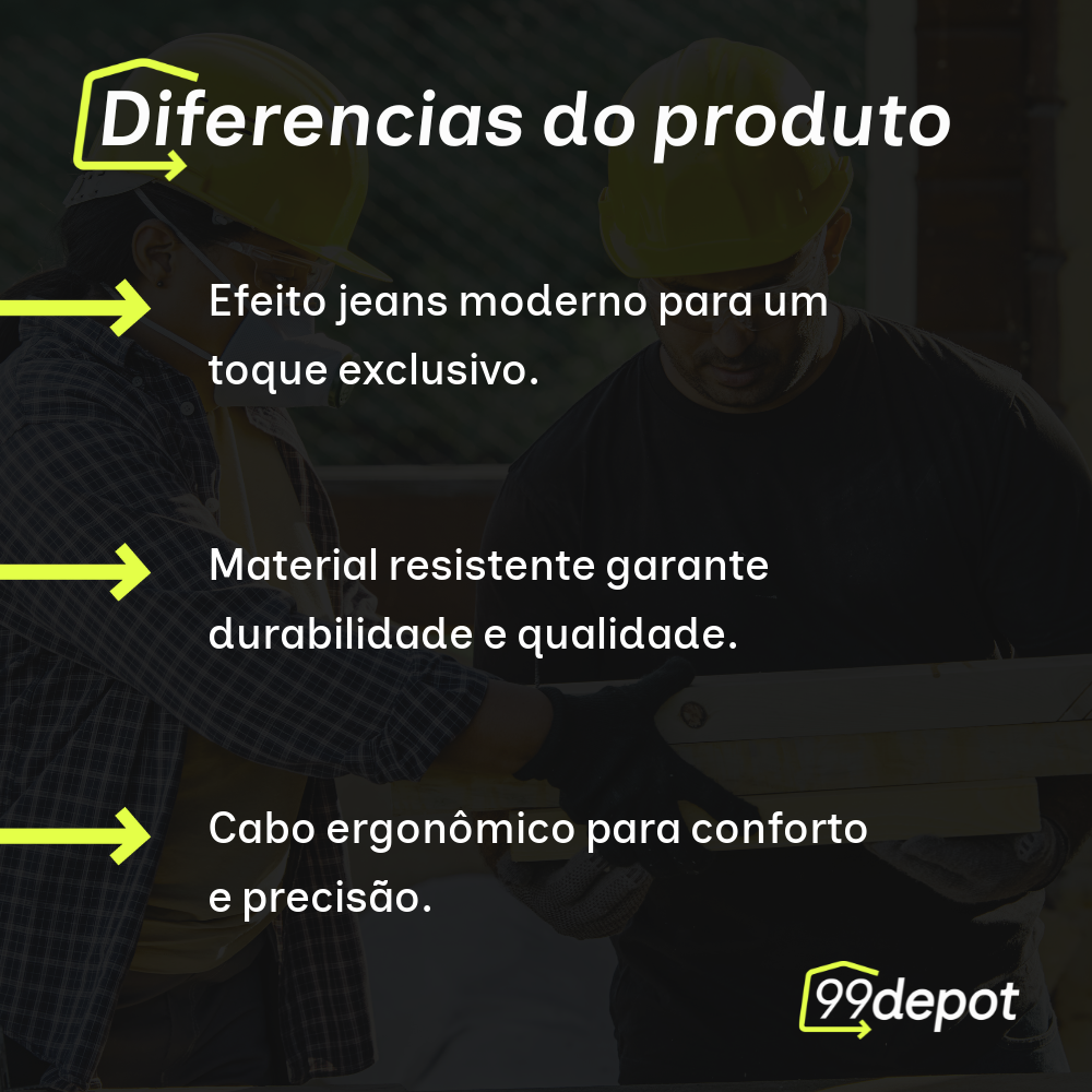 Rolo de Pintura com Efeito Jeans 18cm com Cabo - Roloflex