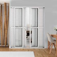Porta Balcão ou Correr L25 alumínio branco 6 folhas 210x300