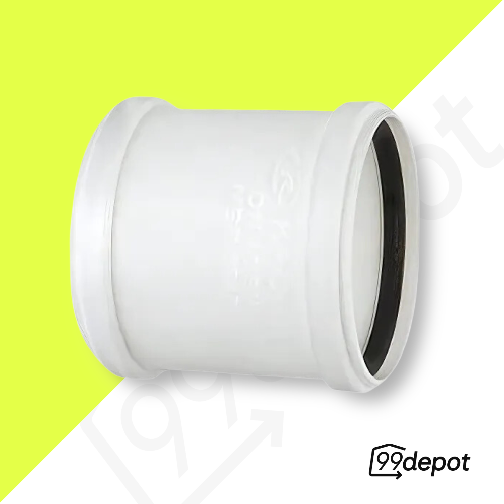Luva de União de Correr Branco 50mm - Krona