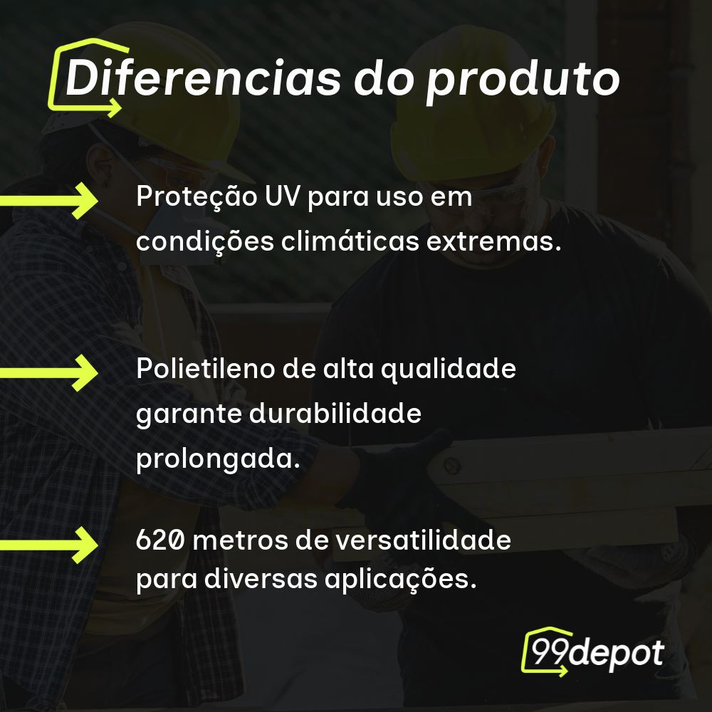 Corda Polietileno Branca UV 3mm 620m - Riomar