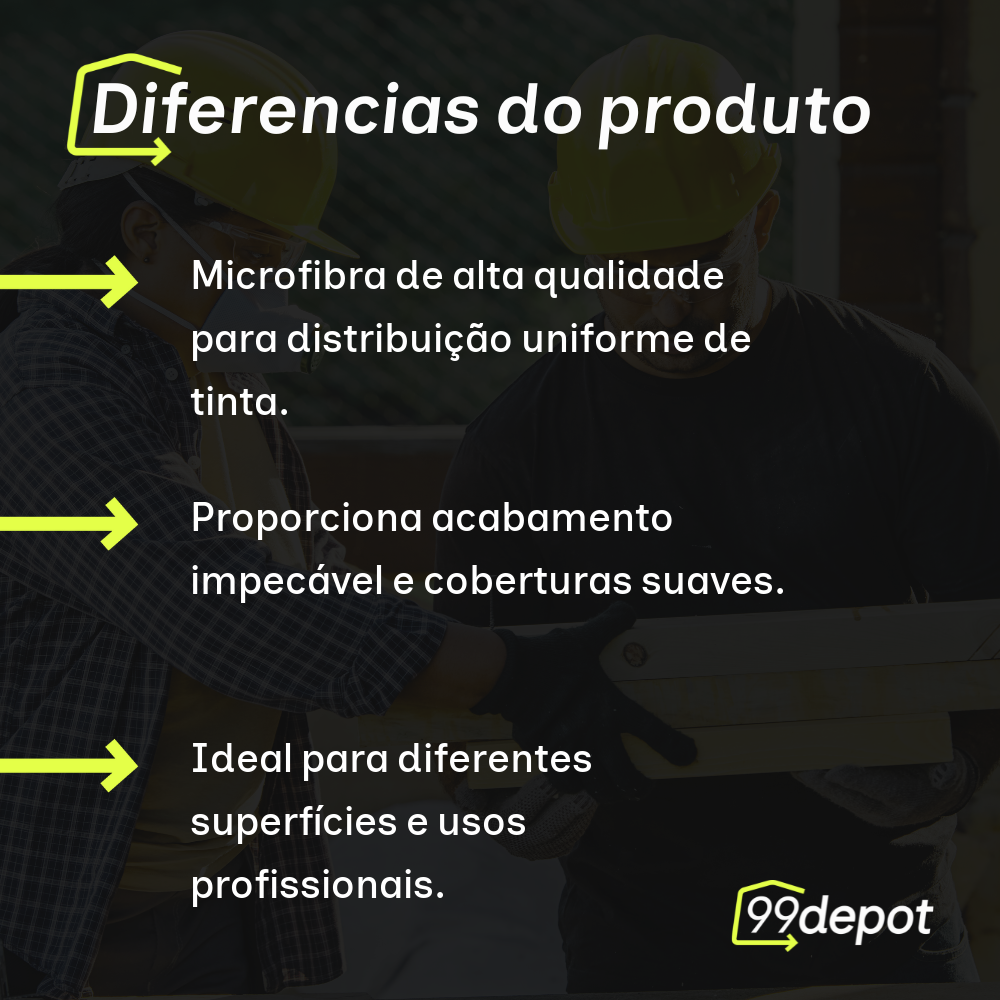 Rolo de Microfibra Plus sem Cabo 10x230mm (sem cabo) - Castor