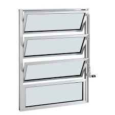Janela basculante L14 40 x 80 alumínio branco - 99depot