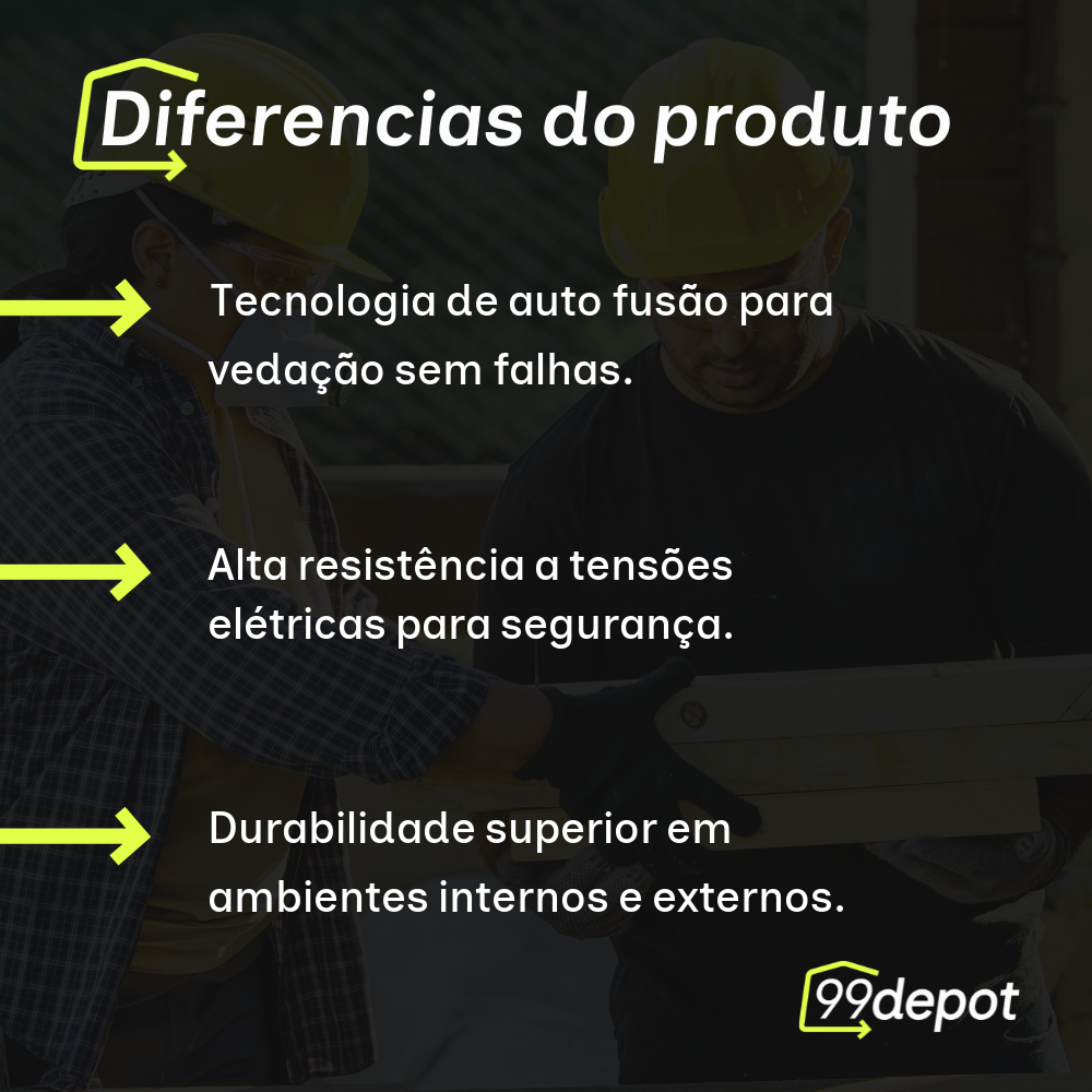 Fita Isolante de Alta Tensão/Auto Fusão 5m - 3M