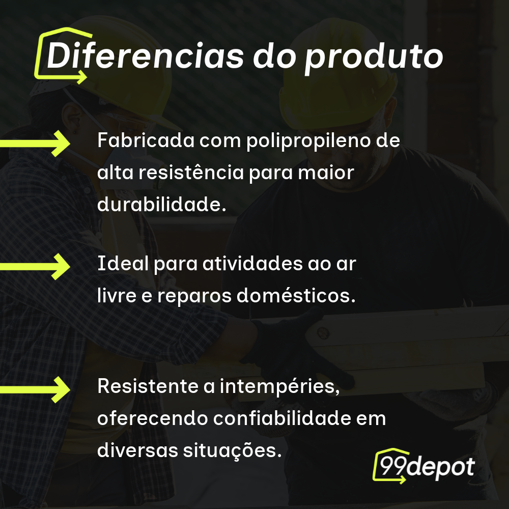 Corda Polipropileno Meada 12mm 10m - Riomar