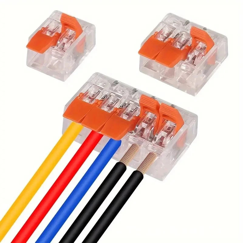 Kit 5 Conectores para fios elétricos com 5 vias