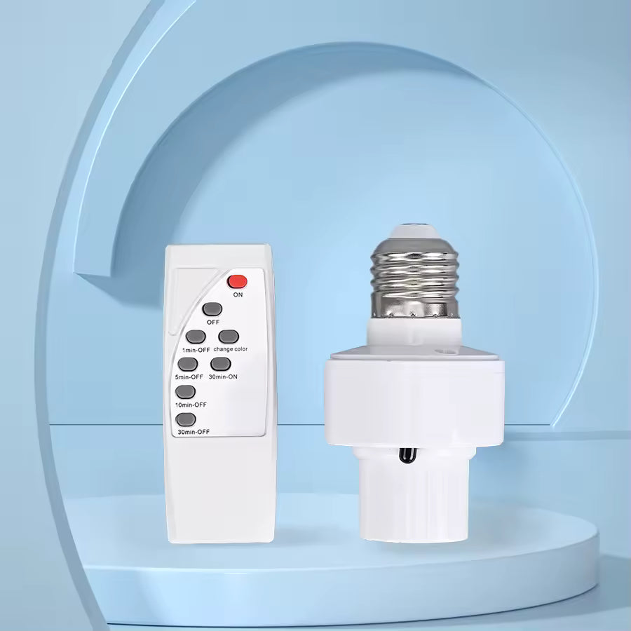 Bocal Inteligente lâmpada LED, controle remoto IR E27