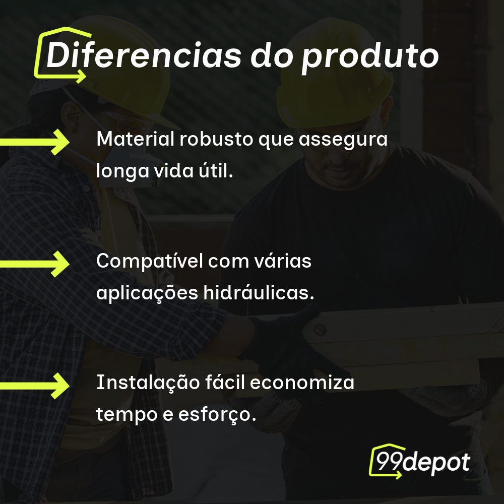 Joelho/Cotovelo 90° azul Soldável com Bucha de Latão 3/4x1/2" - Krona