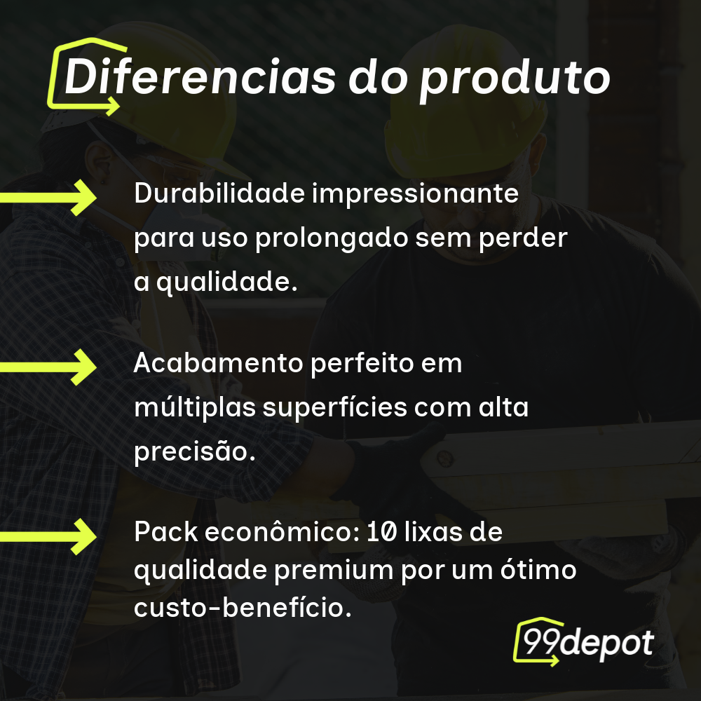 10 Lixas Black Infinity Grão 150