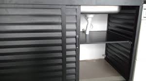 Gabinete / Armário / Fechamento de Pia L25, 250 x 120, Alumínio Preto
