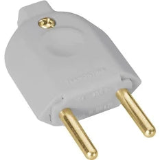 Plugue ( pino macho ) reforcado com prensa cabo 2P, 20 amp, V118 - 99depot