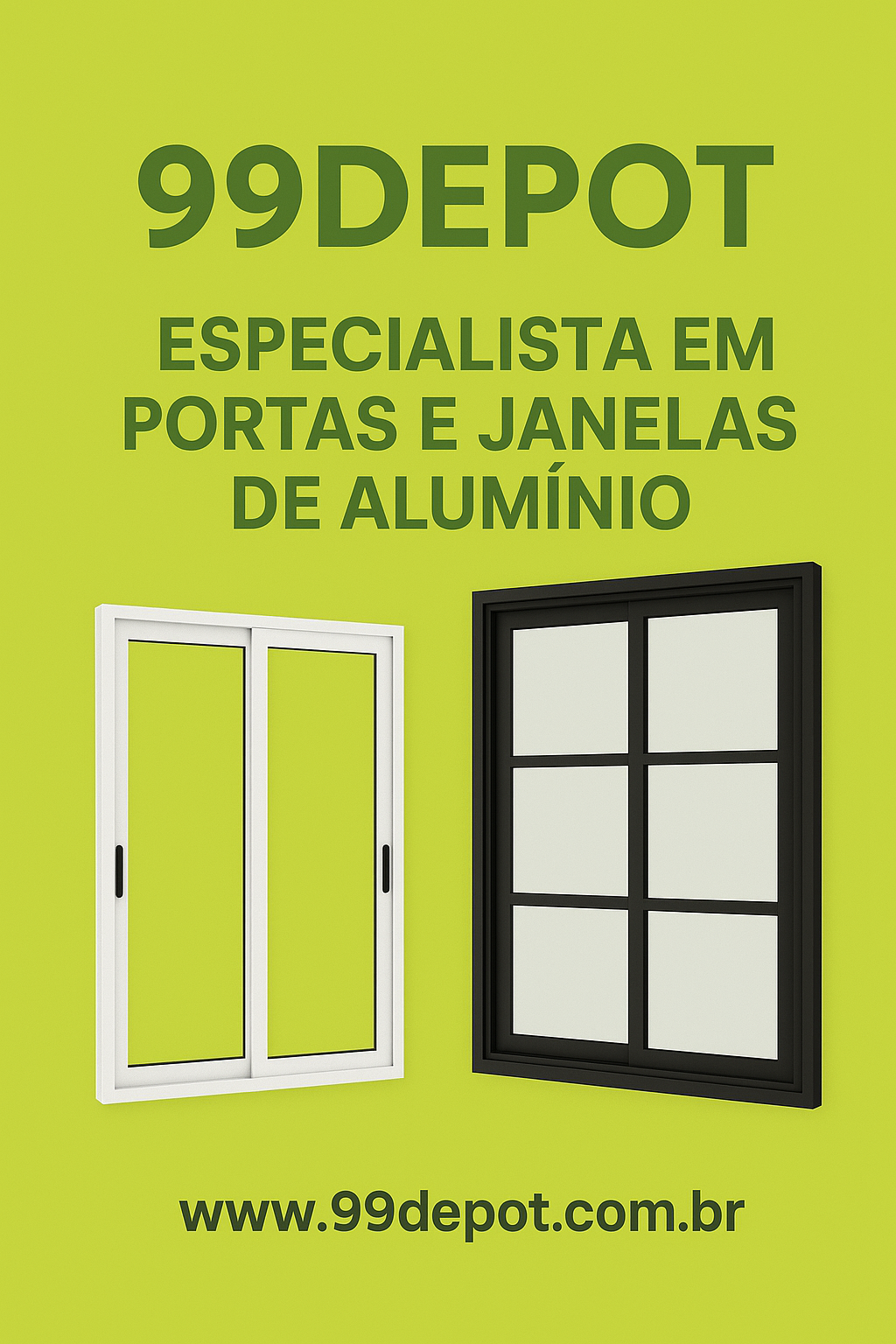 Janela Basculante L14 2 seções 200 x 100 , Alumínio Branco