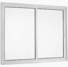 Vitro 2 folhas L25 - 120 x 100 - alumínio branco - 99depot