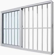 Vitro 2 folhas L20 150 x 100 - alumínio branco com grade - 99depot