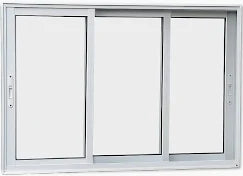 Vitro 3 folhas L20 100 x 100 - alumínio branco - 99depot
