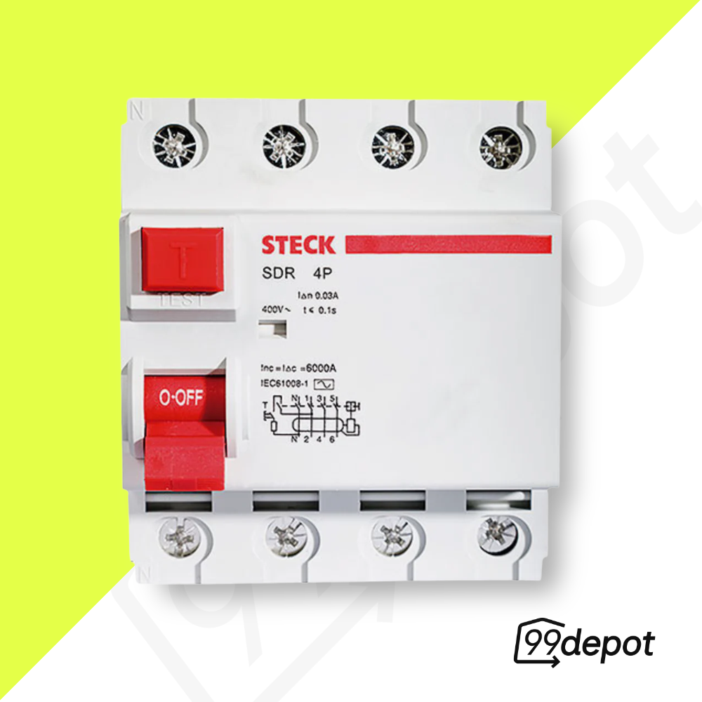 Interruptor Fuga 80A 4P 30mA - Steck