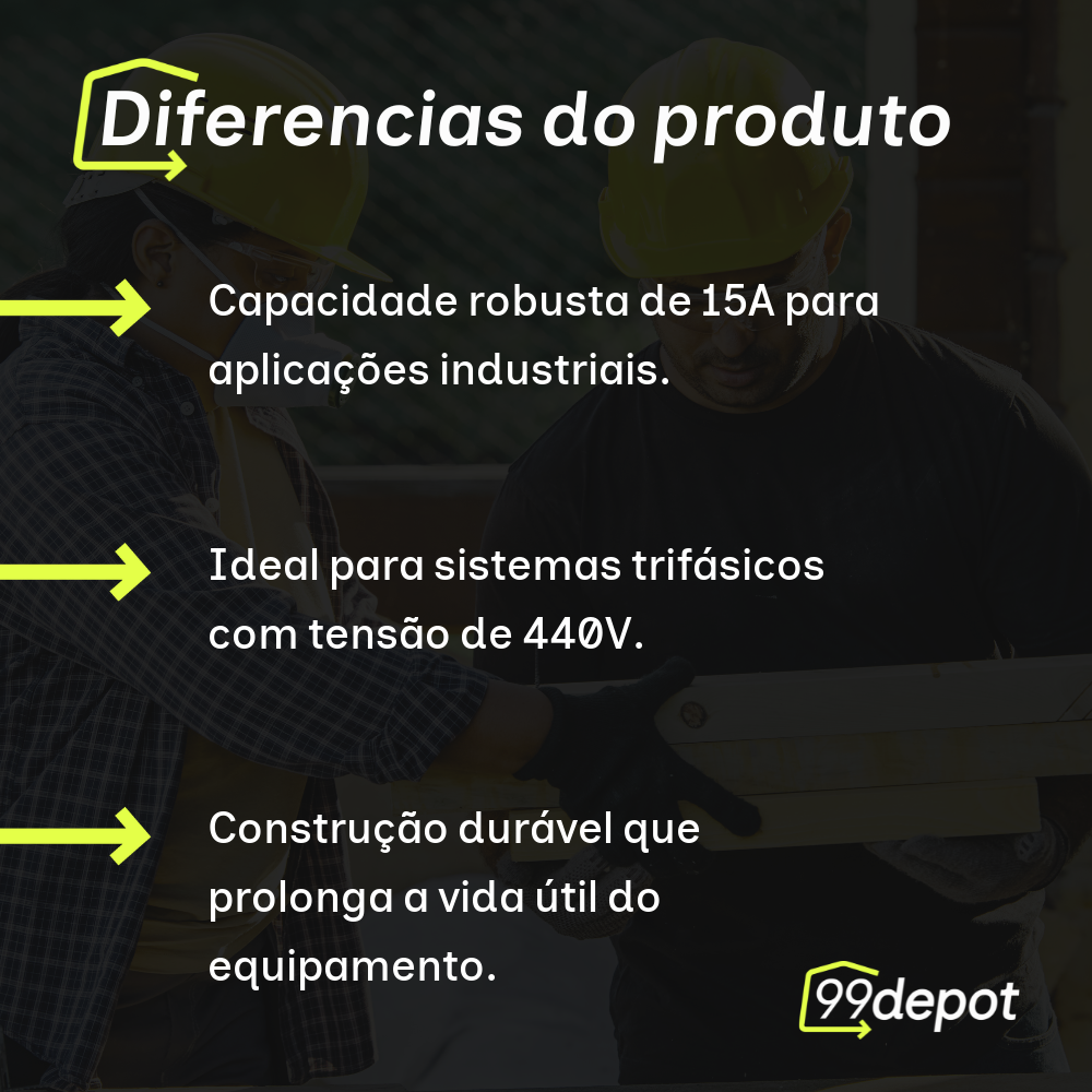 Chave Reversora Trifásica 15A - JNG