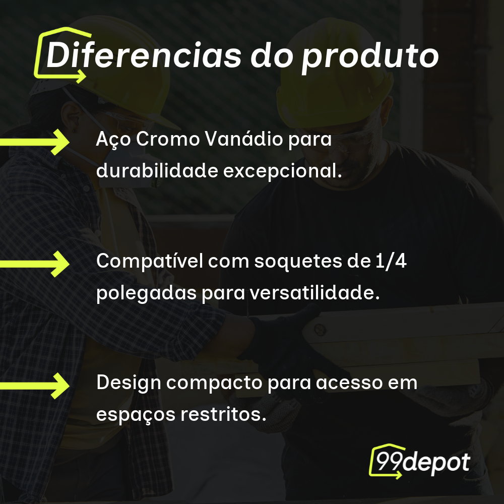 Extensão para Soquete CR-V 1/4" x 6" - Waft