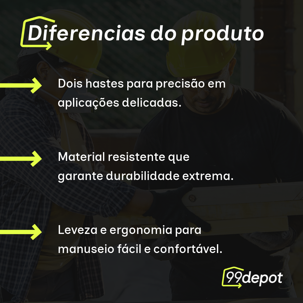 Aplicador de Silicone com 2 Hastes - Tekbond