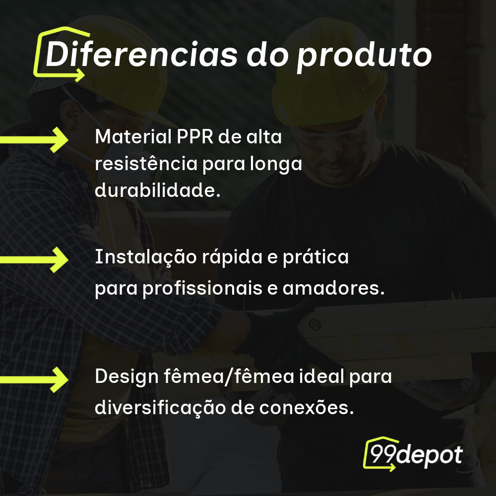 Cotovelo PPR com Inserto Metálico 32x1x90 - Amanco