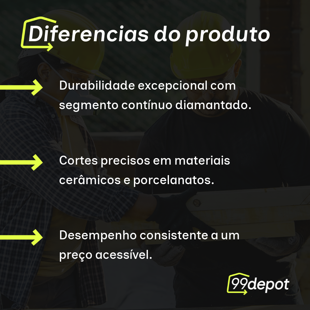 Disco de Corte Diamantado Contínuo Eco - Cortag