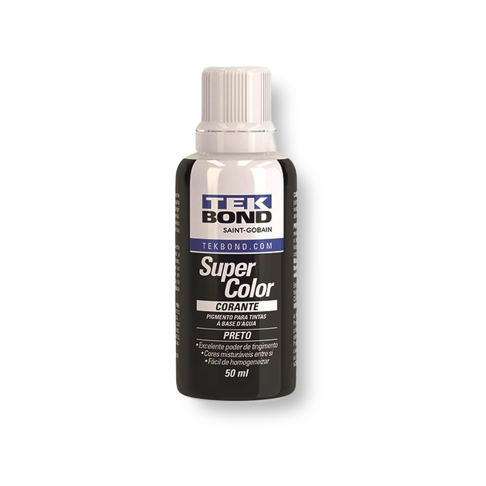 Corante Preto 50ml - Tekbond