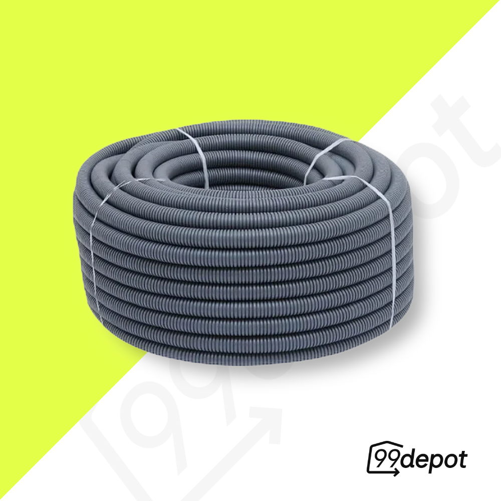 Eletroduto/Conduíte PVC Corrugado Cinza Flexível 1" 25m