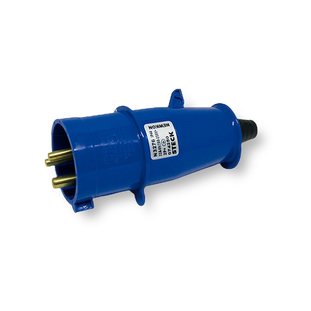 Plug Steck 2P+T 32A 200/250V 6H Azul