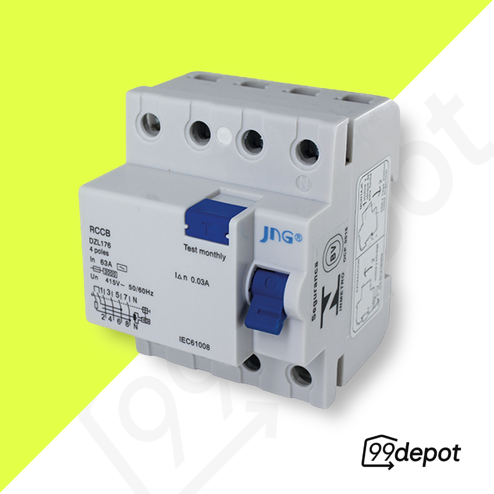 Interruptor Diferencial Fuga 63A 4P 30MA - JNG