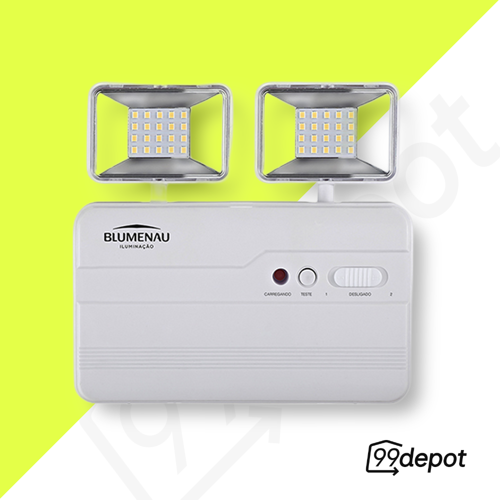 Luminária de Emergência LED 1200LM 5W - Blumenau