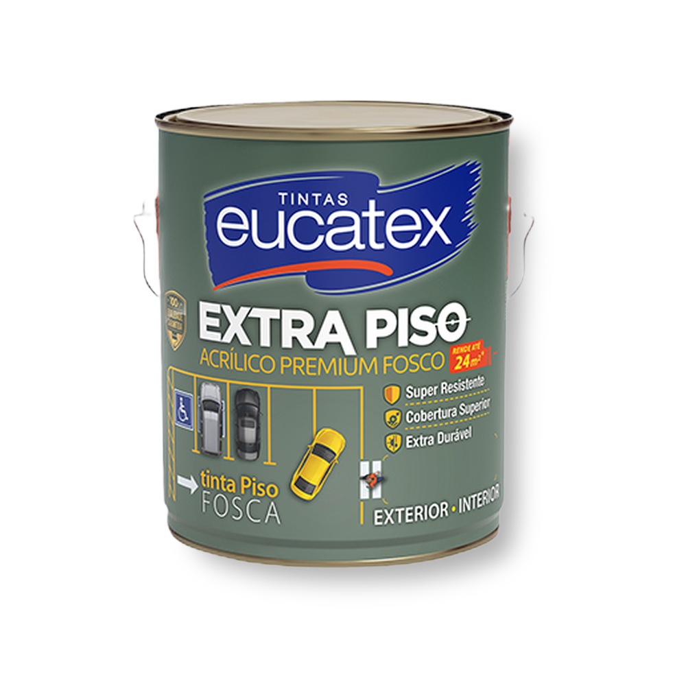 Tinta Extra Piso Vermelho 3,6L - Eucatex