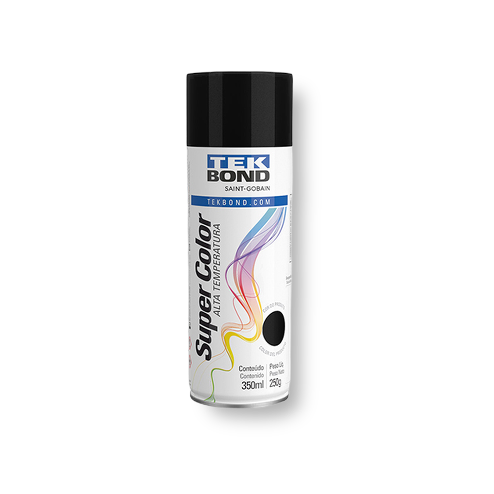 Spray Alta Temperatura Preto 350ml - Tekbond