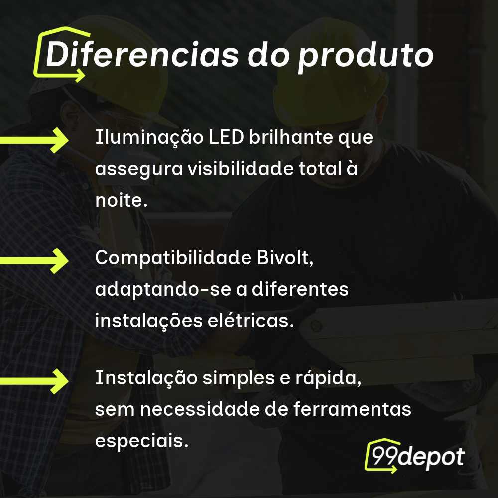 Sinalizador para Garagem com LED Bivolt