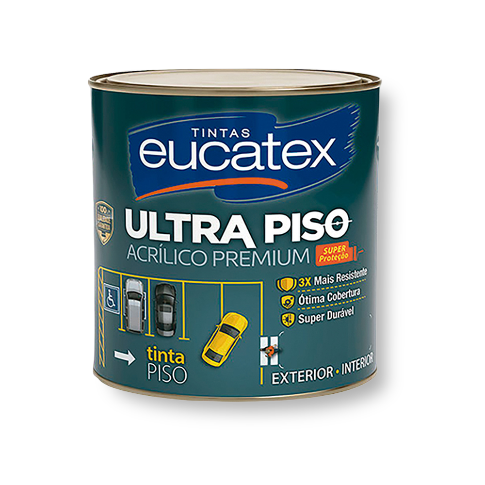 Tinta Acrílica para Piso Verde 900ml - Eucatex