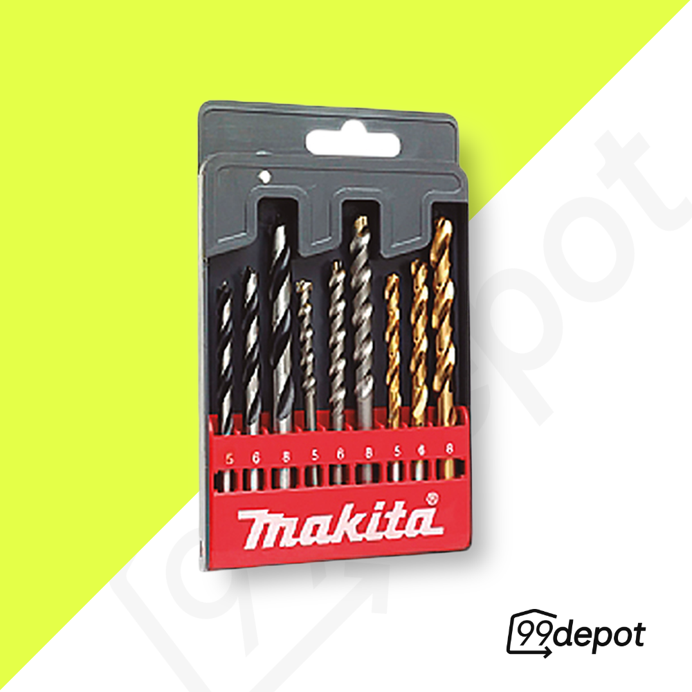 Kit de Brocas 9 Peças com Acessórios - Makita