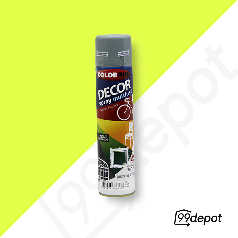 Spray Cinza Decorativo 360ml - Colorgin