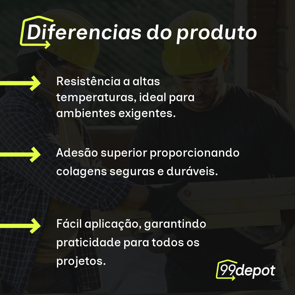 Cola de Silicone Alta Temperatura 50g Vermelha - Tekbond