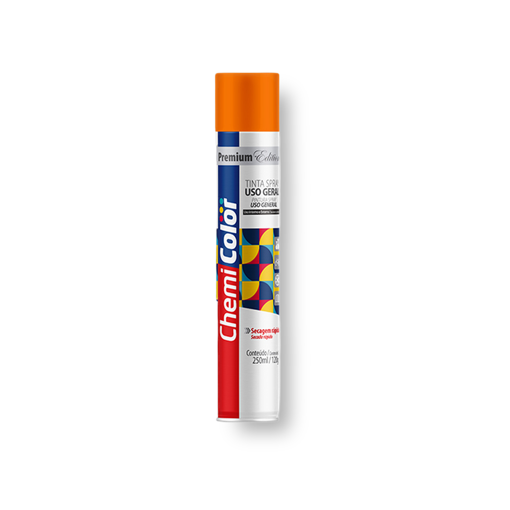 Spray Tinta Laranja 250ml - Chemicolor