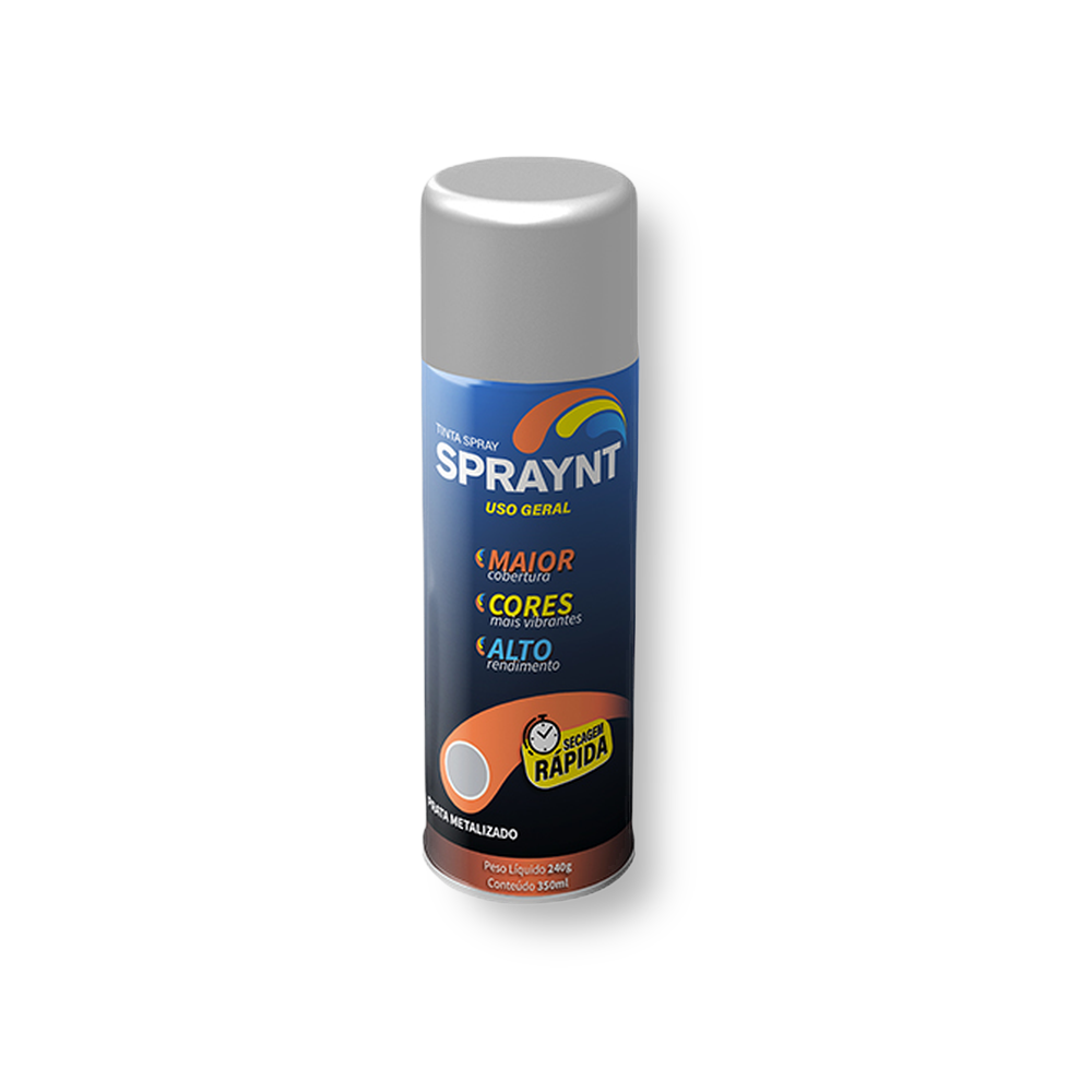 Spray Metálico Prata 350ml