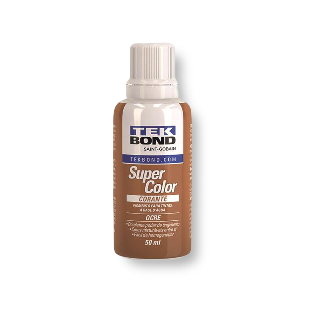 Corante Ocre 50ml para Tintas - Tekbond