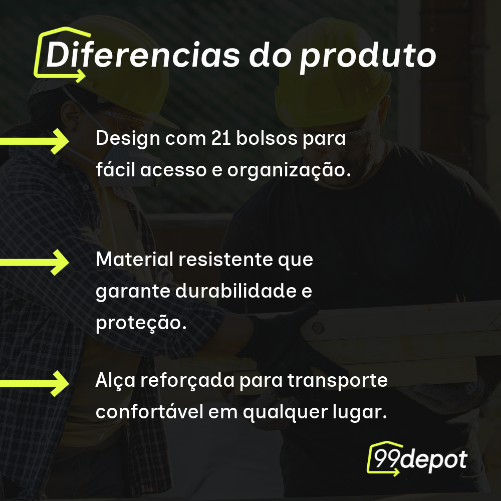 Bolsa para Ferramentas 21 Bolsos - EDA