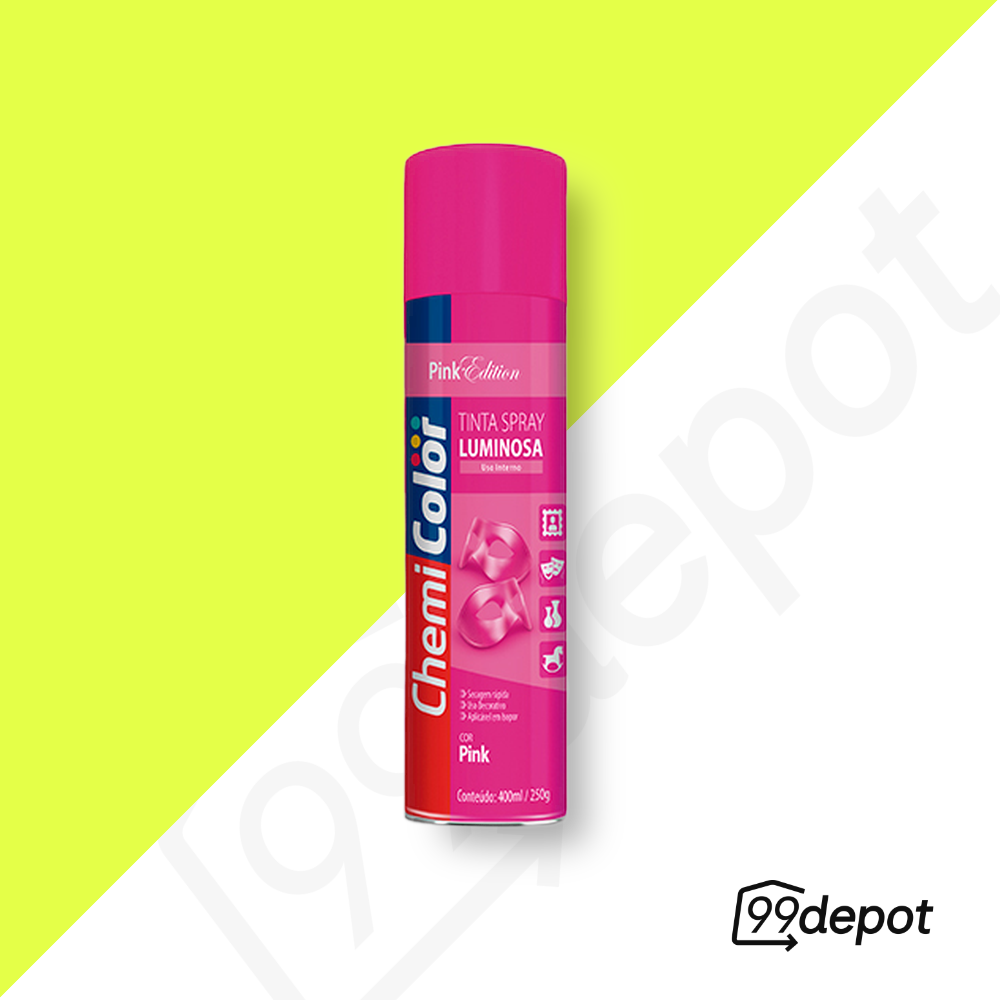 Spray Tinta Chemicolor Luminoso Pink 400ml