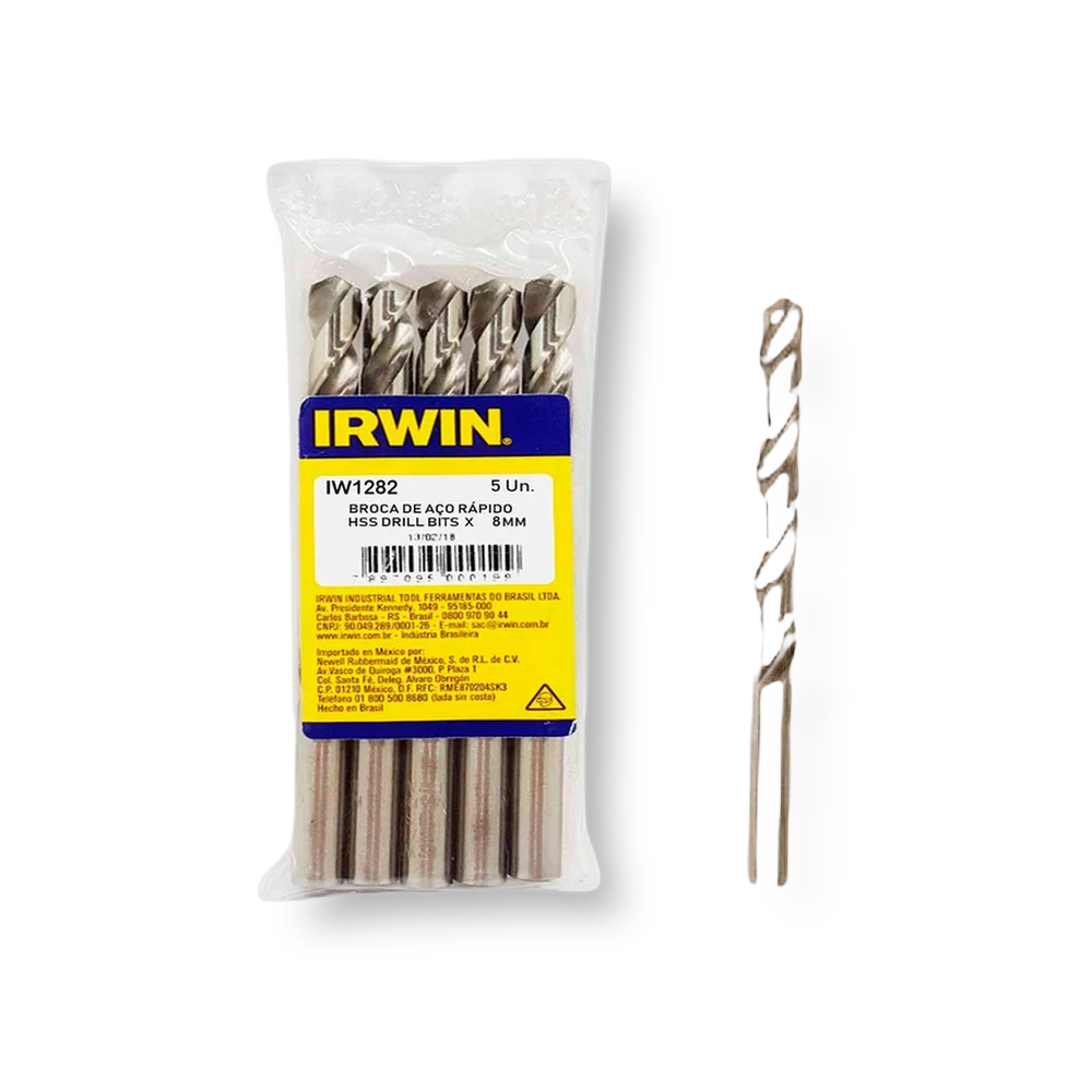 Broca de Aço Rápido 4mm 10 unidades- Irwin