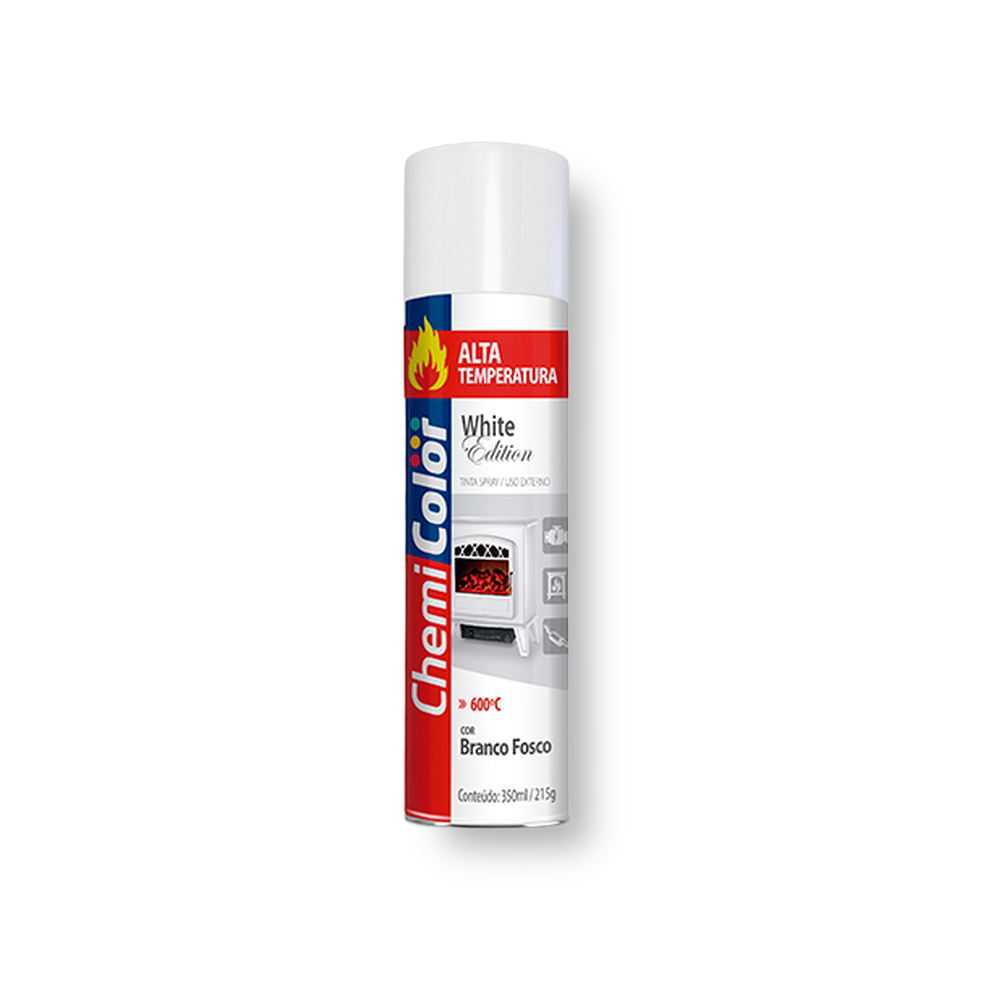 Spray Alta Temperatura Branco 350ml - Chemicolor