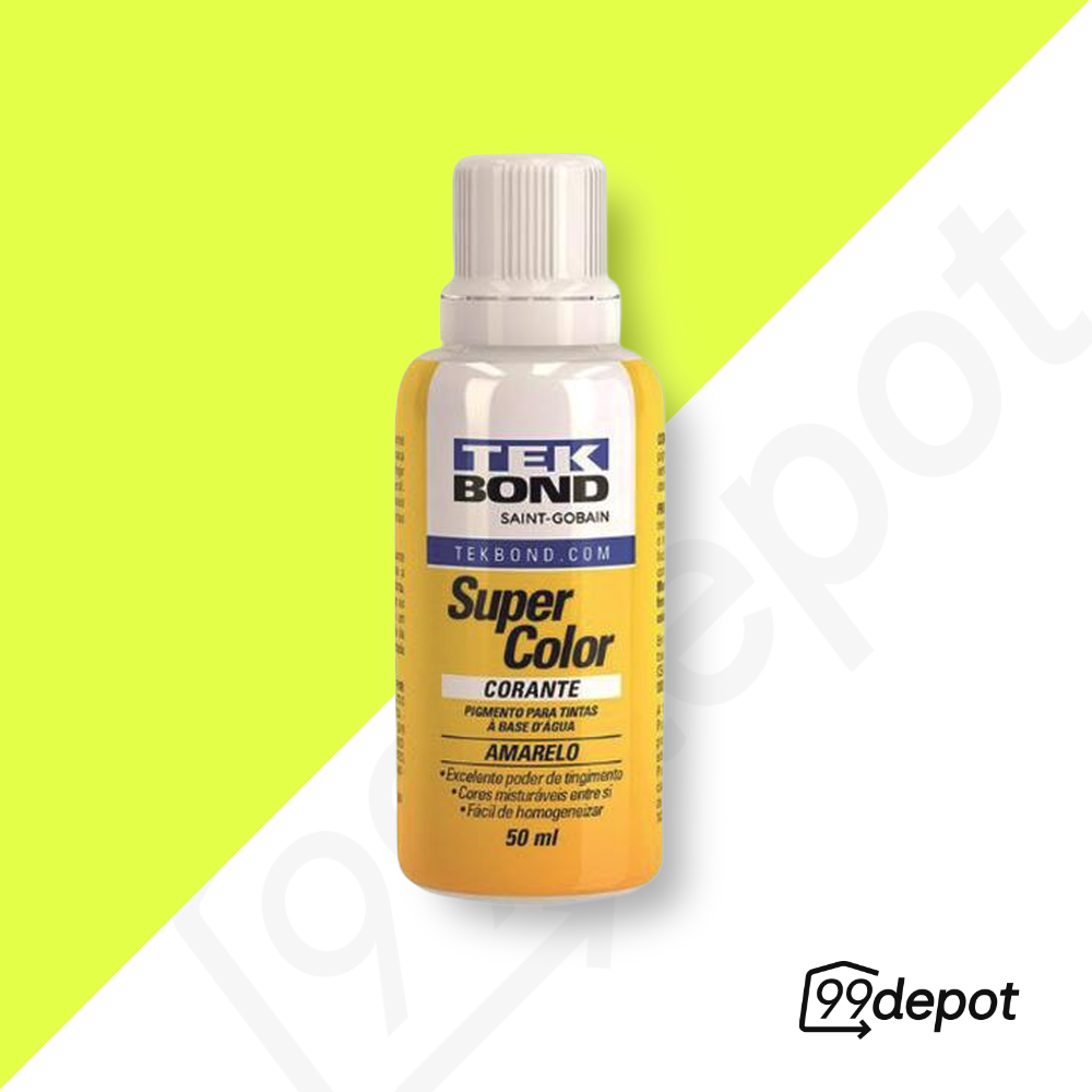 Corante Amarelo 50ml - Tekbond