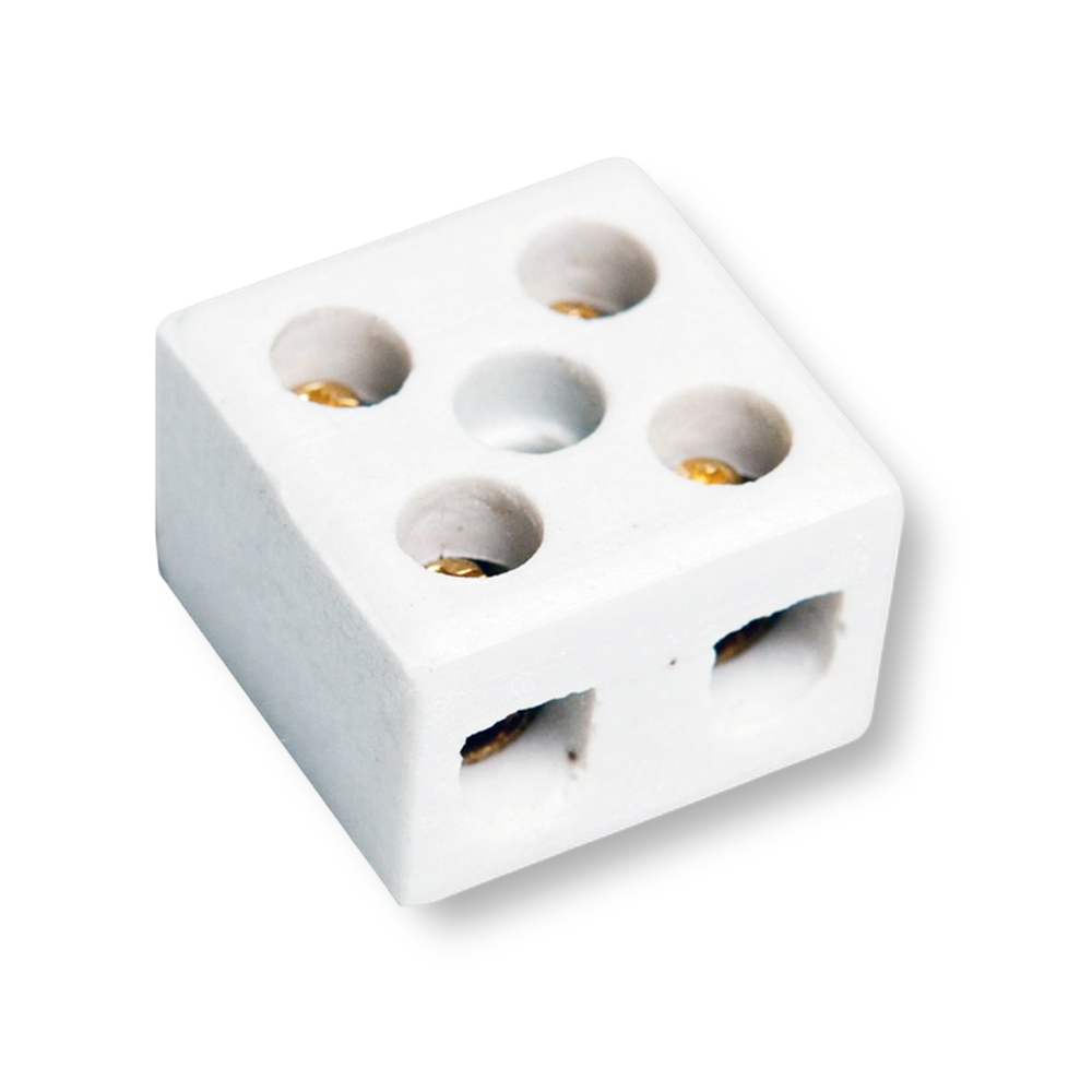 Conector de Porcelana Bifásico 10mm - Brasfort