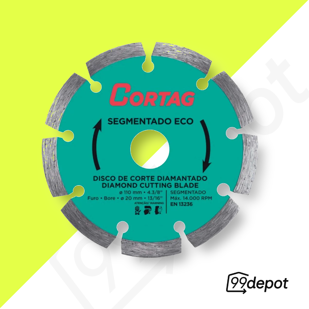 Disco de Corte Diamantado Segmentado Eco - Cortag